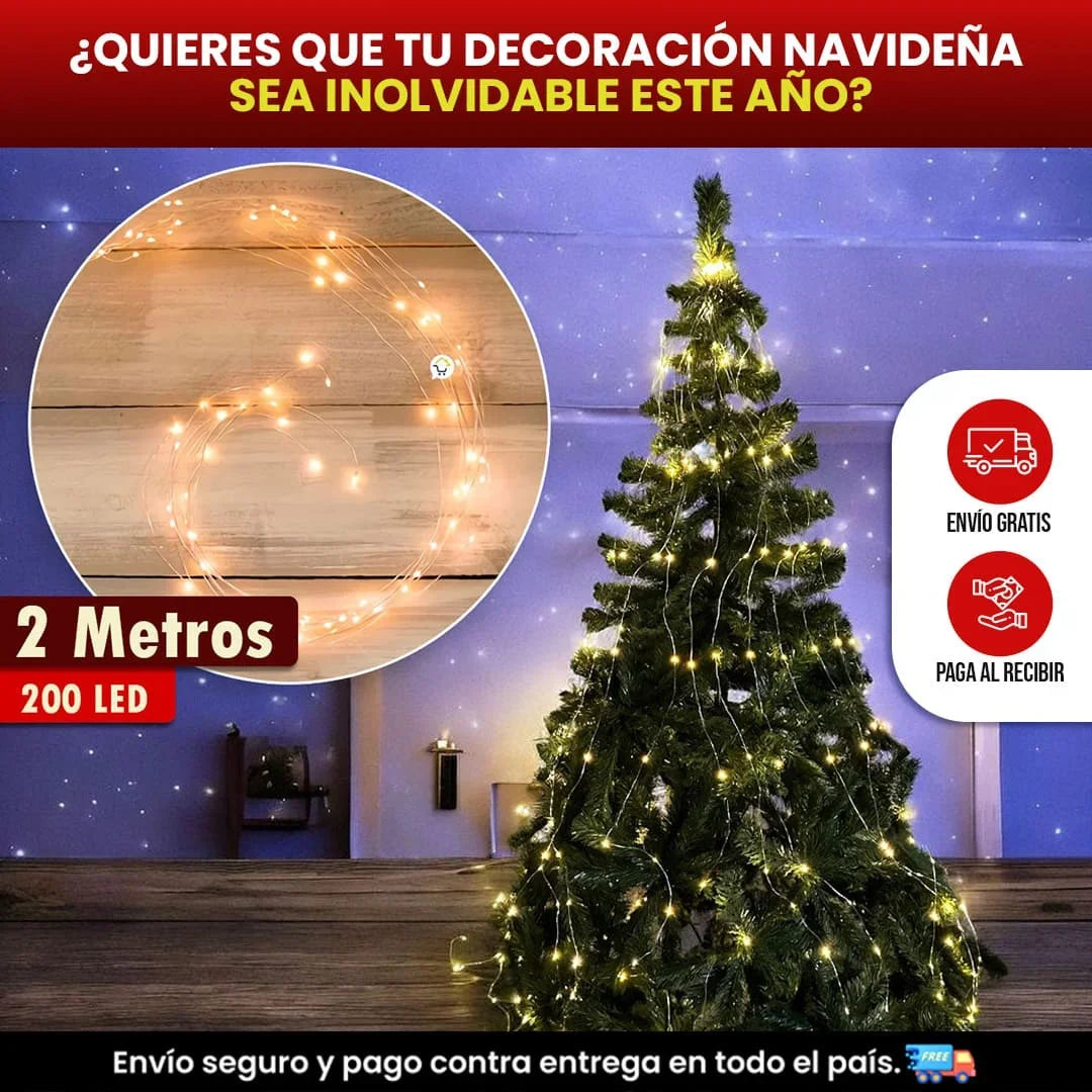 LUZ CASCADA PARA ÁRBOL 200 LED