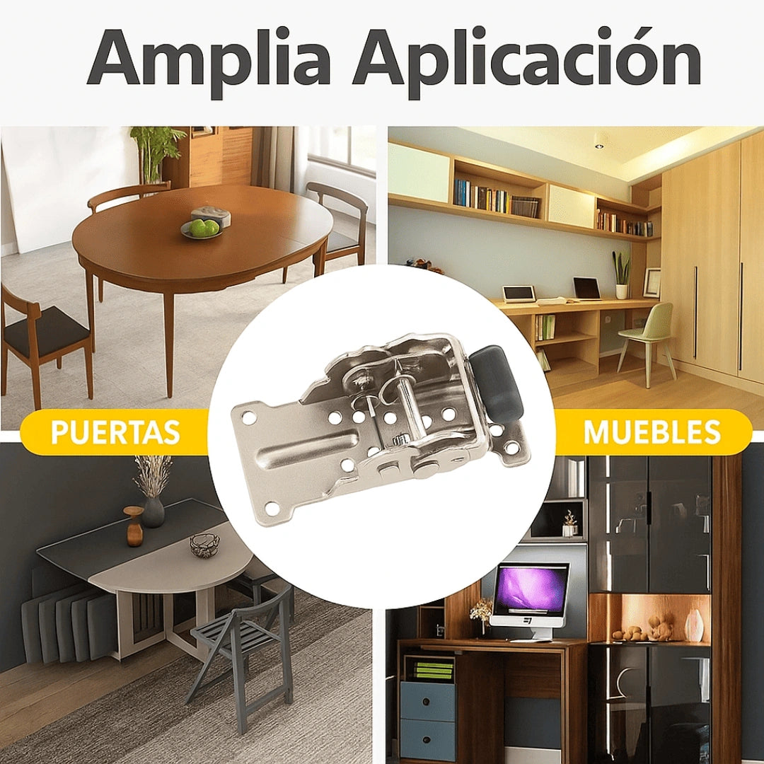 PACK X 4 BISAGRAS PLEGABLES PARA MUEBLES