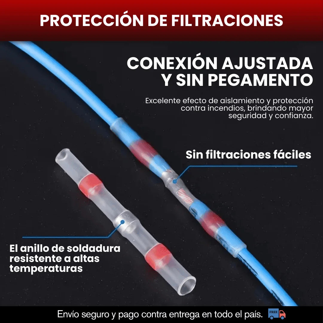 PACK X 100 CONECTORES TERMORETRACTIL