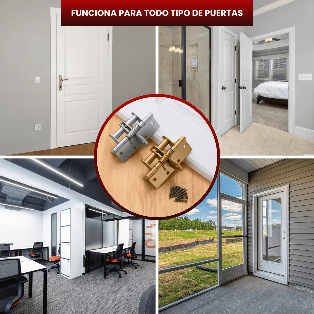PACK X 4 BISAGRAS DE PUERTA CON CIERRE AUTOMATICO