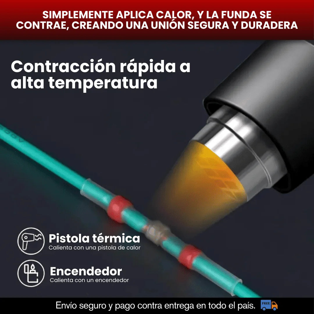 PACK X 100 CONECTORES TERMORETRACTIL