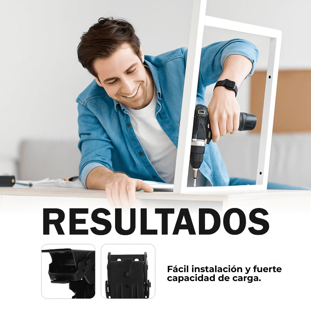 PACK X 4 BISAGRAS PLEGABLES PARA MUEBLES