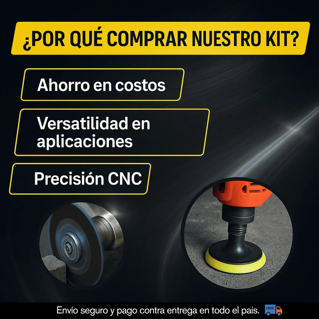 KIT ADAPTADOR DE DISCOS PARA TALADRO