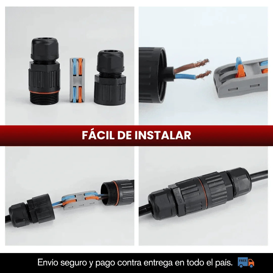 PAGA 1 Y LLEVA 2 CONECTOR DE CABLES IMPERMEABLE