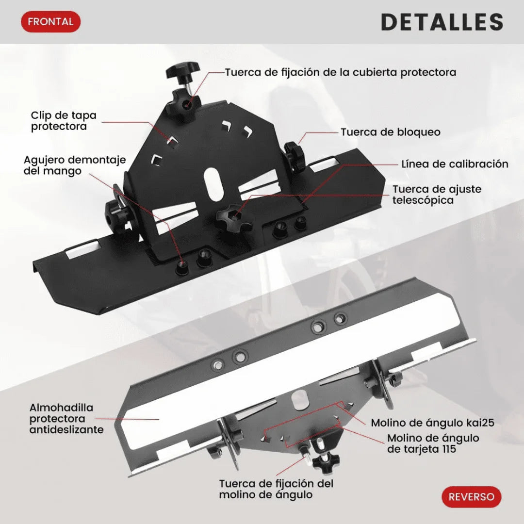 MAQUINA BISELADORA 45° PARA AMOLADORA