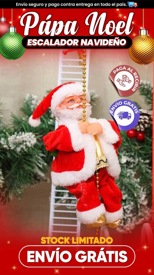 PAPA NOEL ESCALADOR NAVIDEÑO