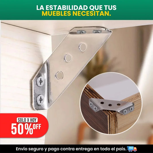 PACK X 5  SOPORTES DE AJUSTE PARA MUEBLES