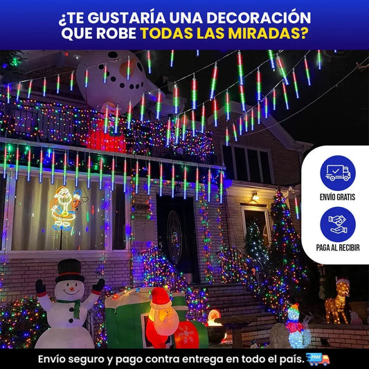 LUCES LED LLUVIA DE METEORO 50 CM