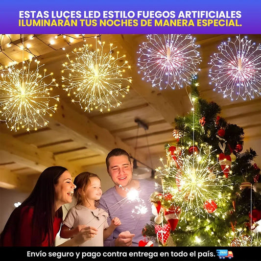 LUCES LED FUEGOS ARTIFICIALES