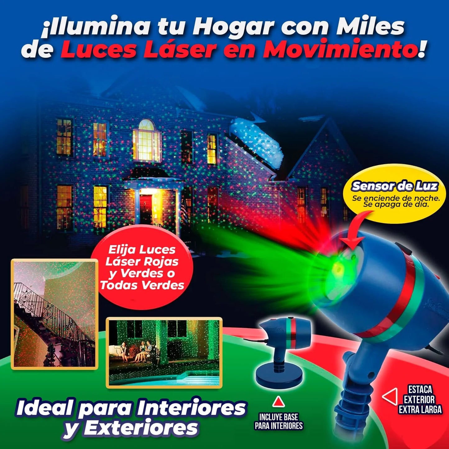 PROYECTOR LASER STAR SHOWER MOTION®