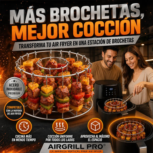 AIRGRILL PRO PARRILLA DE BROCHETAS PARA AIR FRYER
