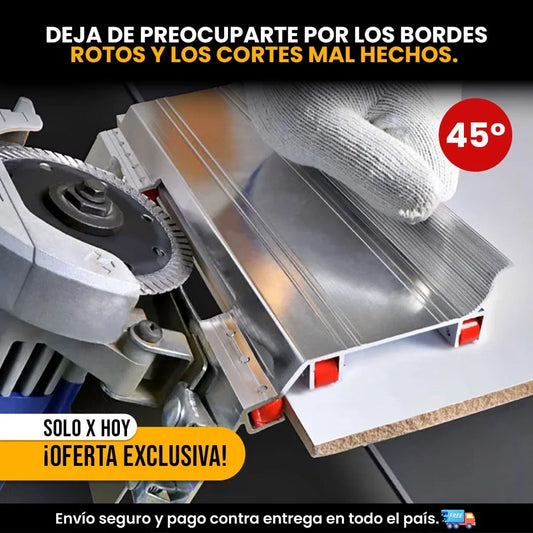 GUIA BISELADO 45° PARA PORCELANATO, CERÁMICA Y MADERA