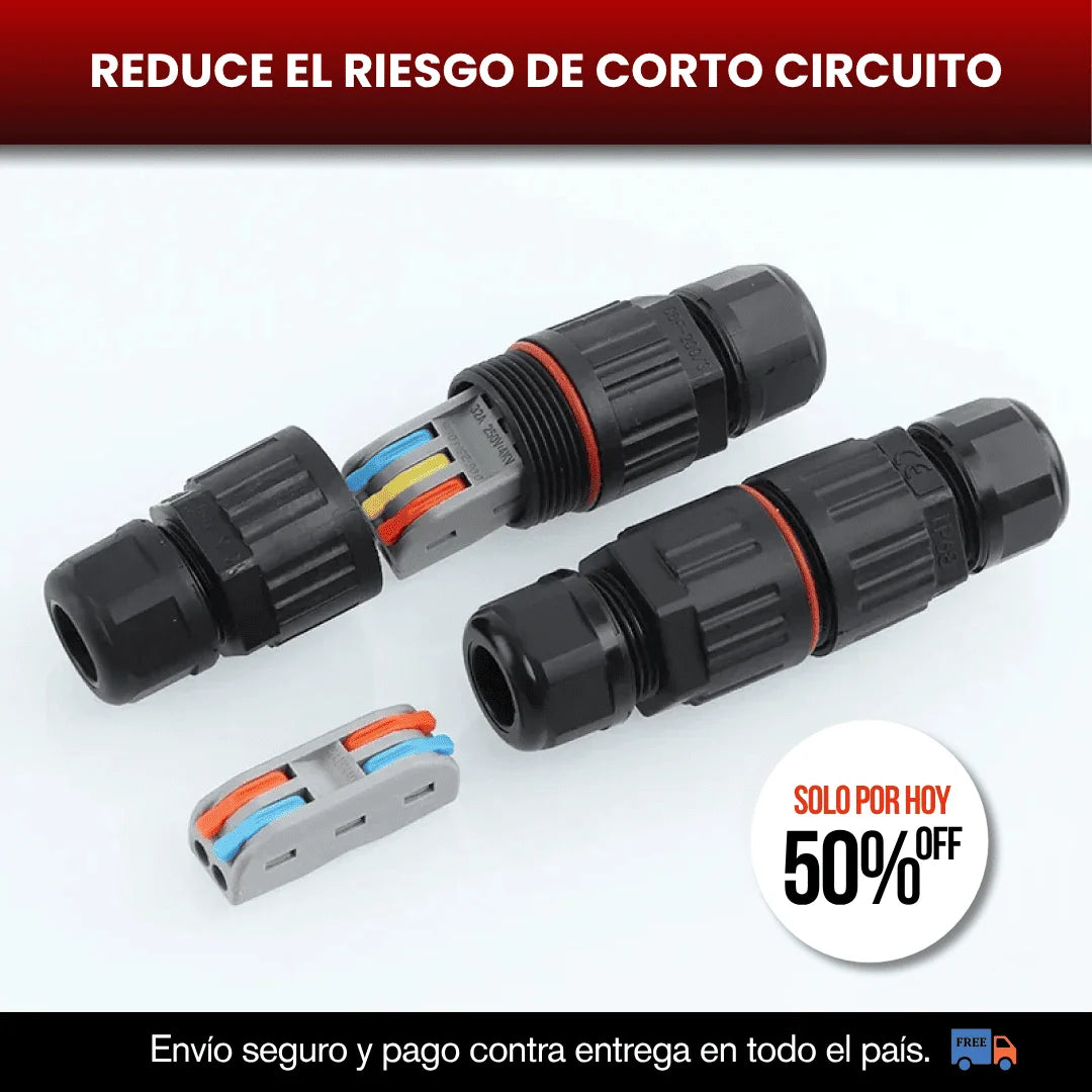 PAGA 1 Y LLEVA 2 CONECTOR DE CABLES IMPERMEABLE