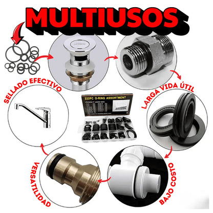 PACK X 240 DE EMPAQUES TIPO O-RING
