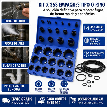 KIT X 363 DE EMPAQUES TIPO O-RING