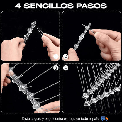 PACK X 4 BARRERAS DE PUAS ANTI-AVES
