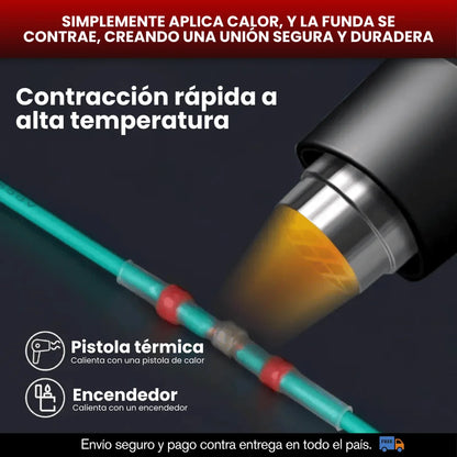 PACK X 100 CONECTORES TERMORETRACTIL