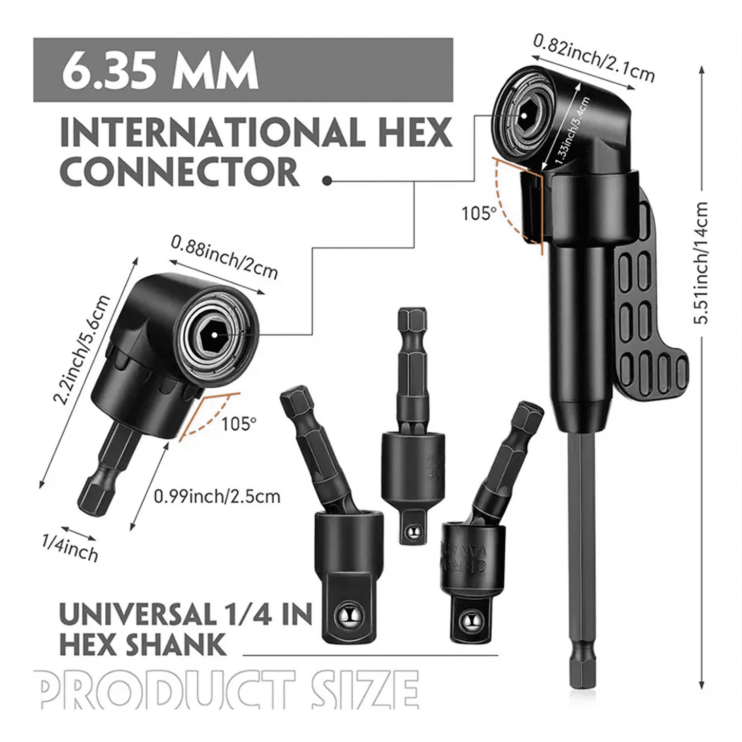 KIT X 32 LLAVES EXTENSORAS PARA TALADROS Y DESTORNILLADORES DE IMPACTO