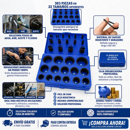 KIT X 363 DE EMPAQUES TIPO O-RING