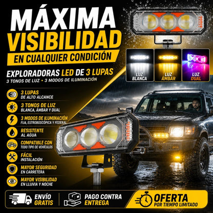 PAR EXPLORADORAS DUAL LED FEDERALES